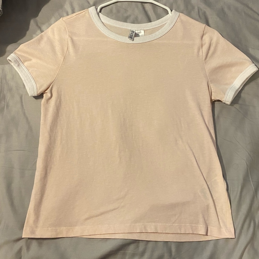 h&m basics pink ringer t-shirt || ACCEPTING ALL REASONABLE OFFERS